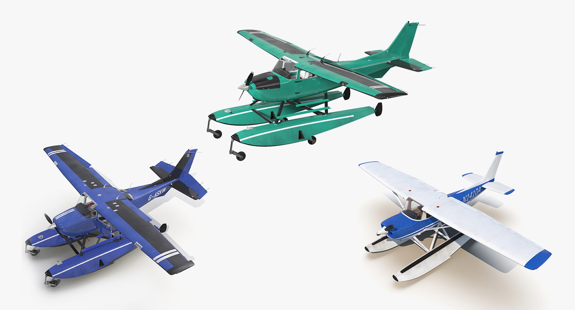 3D Rigged Seaplanes Collection 3 Model - TurboSquid 1973882