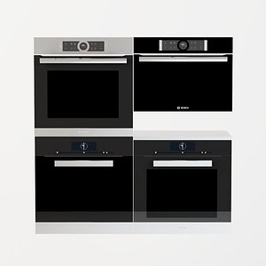 3D kitchen appliances bosch ovens