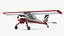 Civil Airplane PZL 104 Wilga Flag Color Rigged for Cinema 4D