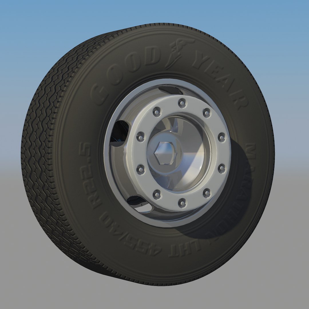 Wheel Heavy Truck Rim 3d Model