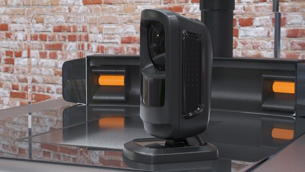 modelo 3d Hands Free Barcode Scanner - TurboSquid 2054864