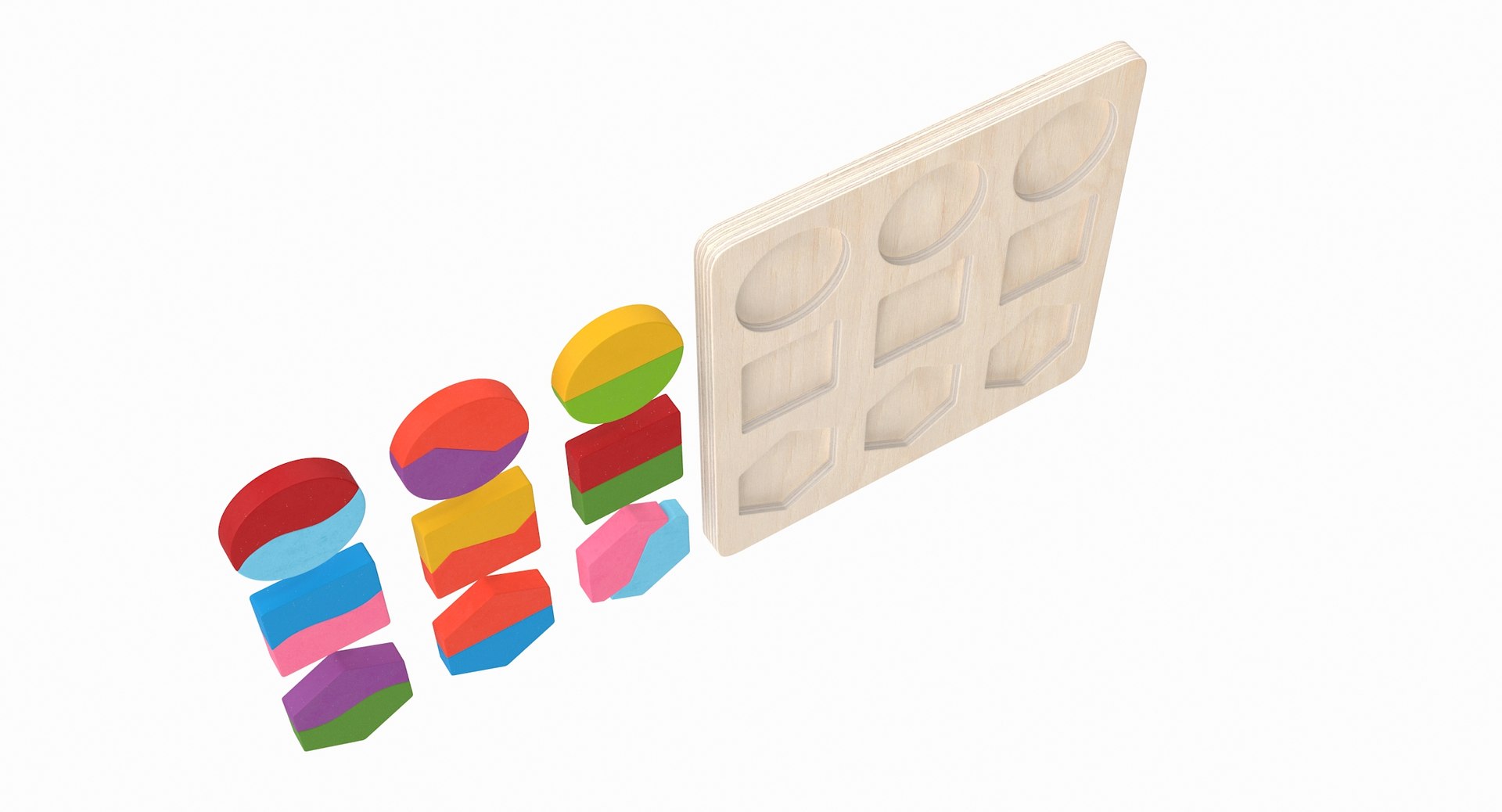 Wood Puzzle V3 3D - TurboSquid 1610833