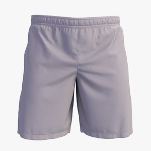 Grey Cotton Shorts