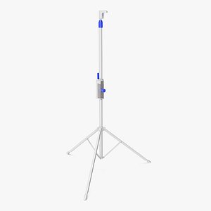 3D adjustable tripod stand white