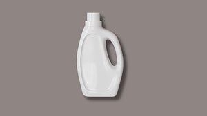 3D Realistic Plastic Laundry Detergent Bottle model