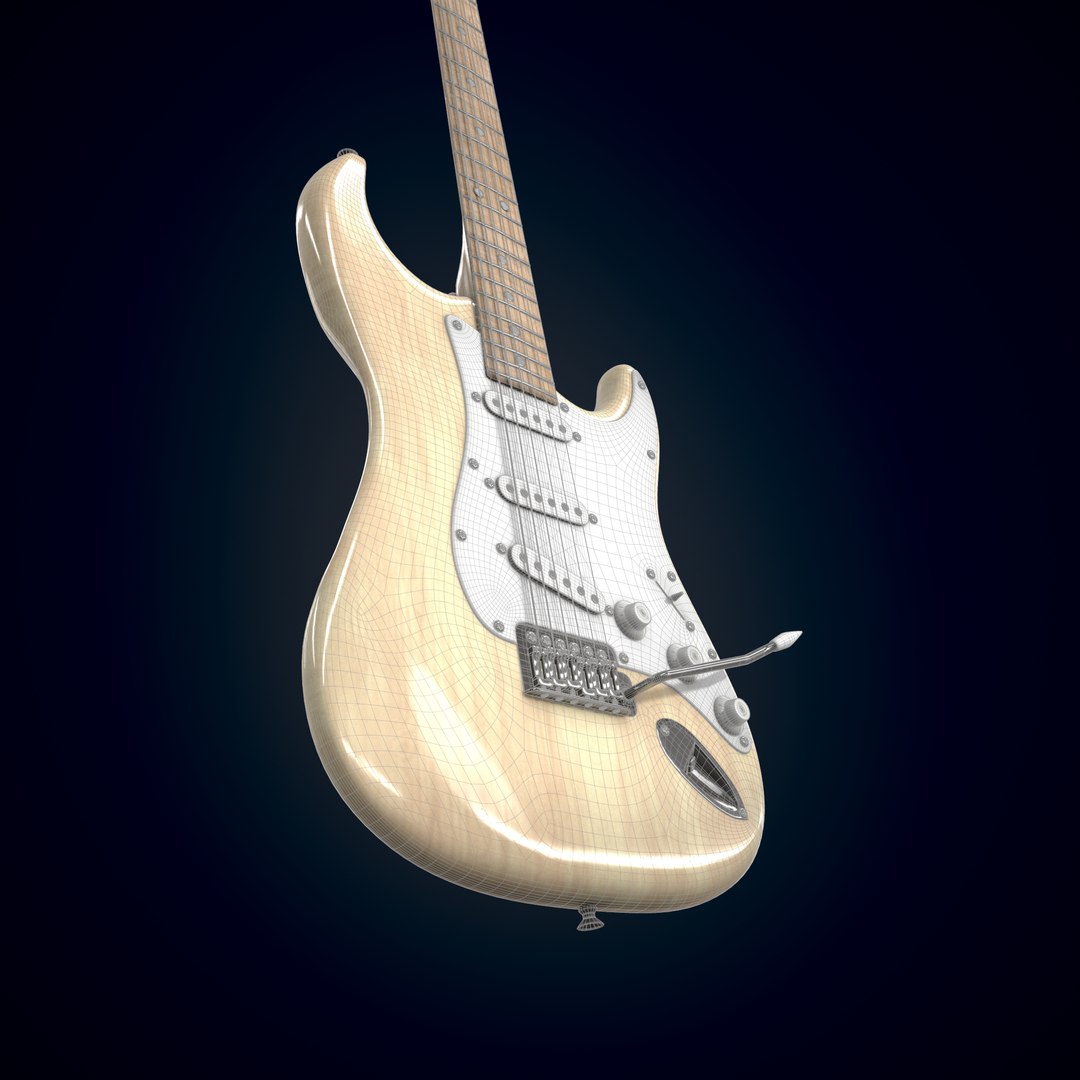 Electric Guitar Homage HEG-310 Model - TurboSquid 1783363
