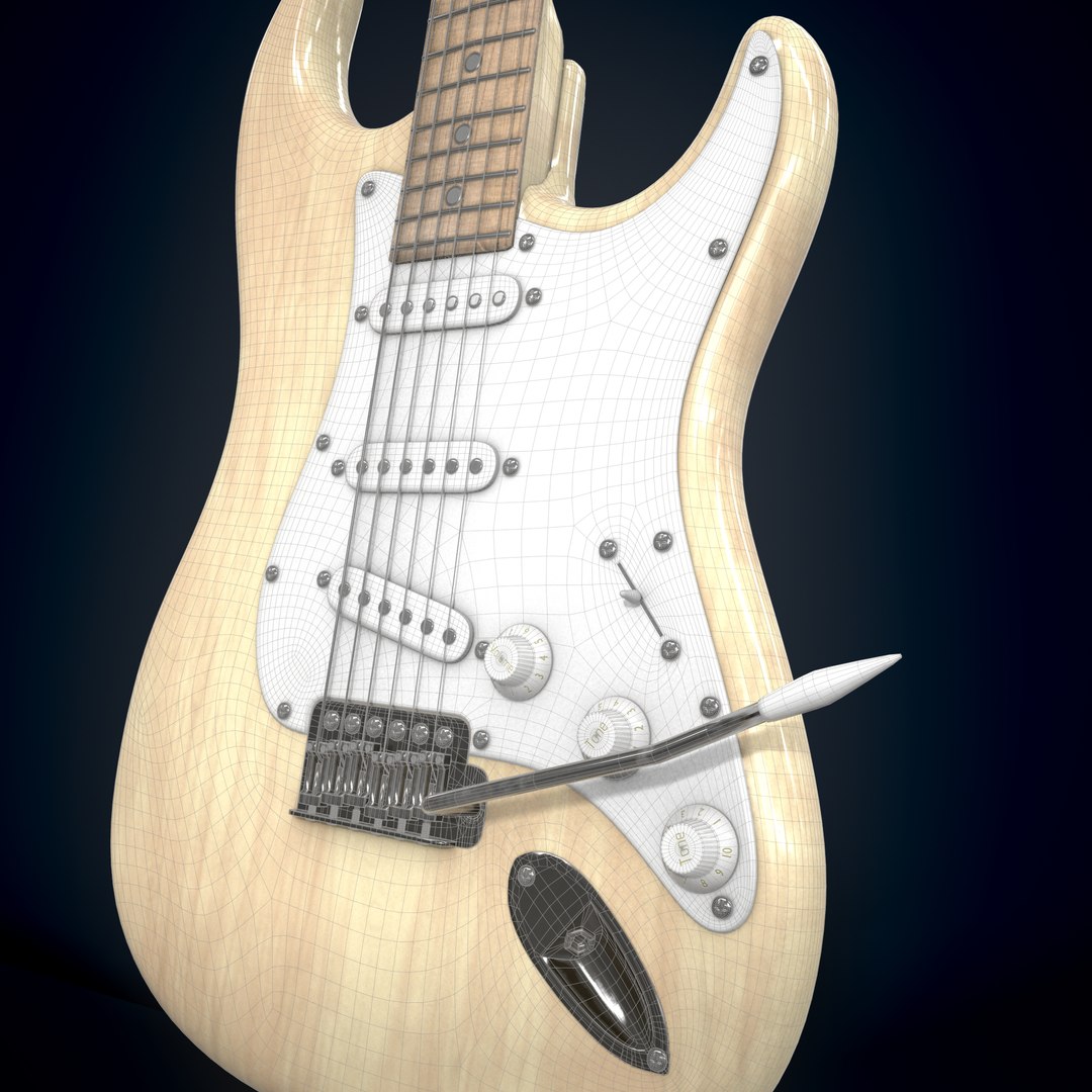 Electric Guitar Homage HEG-310 Model - TurboSquid 1783363