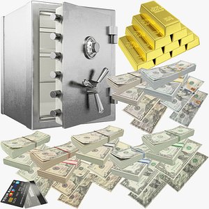 Money and Gold and Safe Collection V1