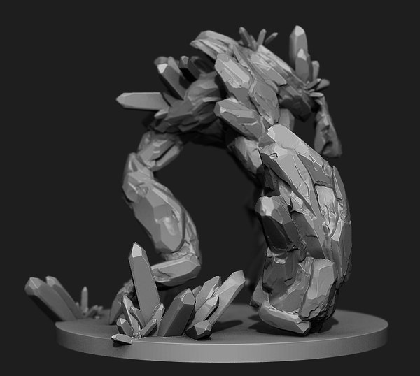 3d Rock Golem Model Turbosquid 1512843