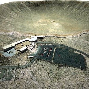 arizona crater 3d model
