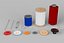 3D Threads Needles Buttons Collection model