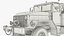 Army Wrecker Crane Truck Dirty Rigged for Cinema 4D
