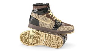 3D Jordan Gucci Sneakers