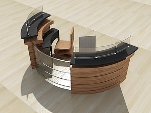 modern reception desk