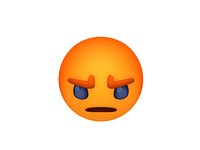 Animated Facebook Angry Reaction Button