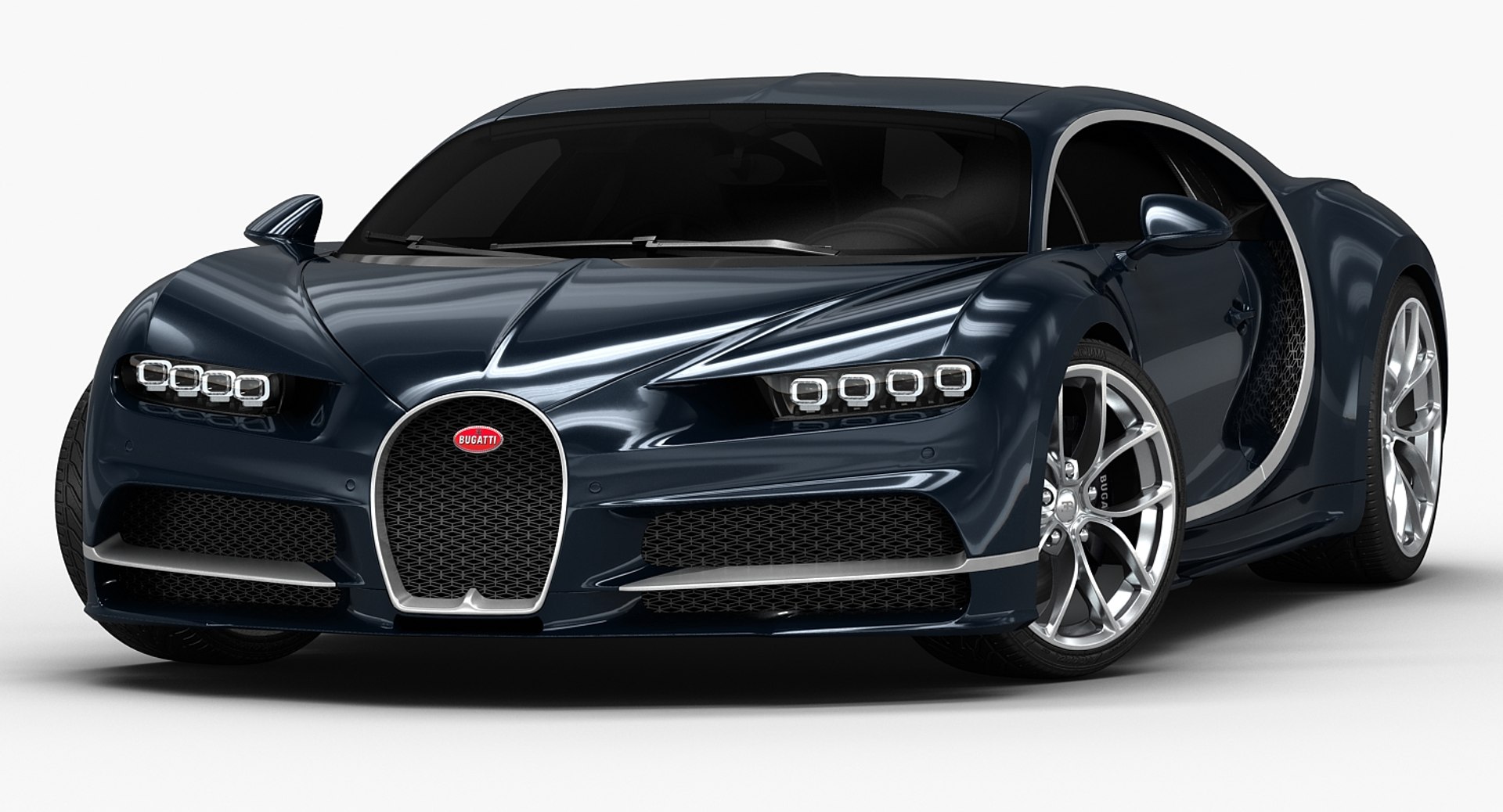 3d 2017 Bugatti Chiron Interior Model