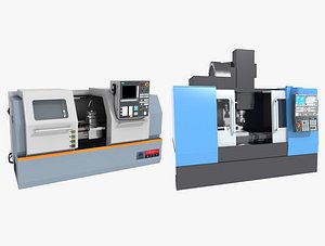 CNC Lathe Universal 3D model