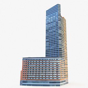 Millennium Point Ritz-Carlton PBR Low Poly