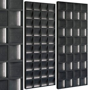 Wall Panel Set 252 3D model