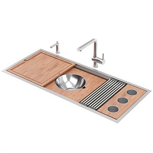 Ruvati Küchenspüle Tirana – 33x55 Cm, 16 Gauge Edelstahl, Topmount
