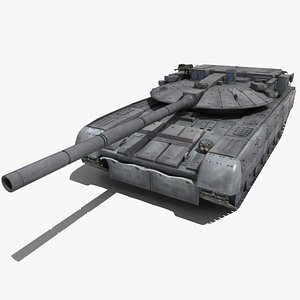 russian battle tank black 3d max