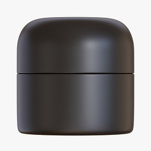Black Cosmetic Jar 03