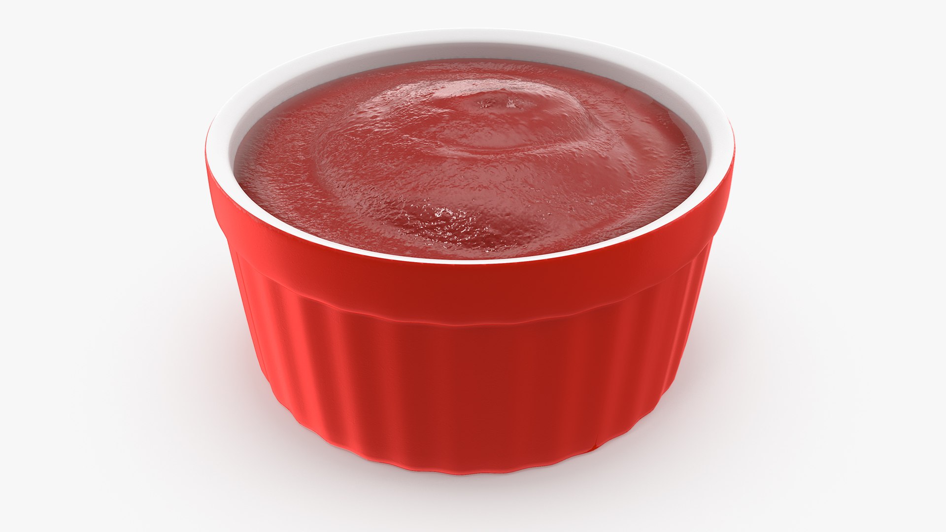 Tomato Ketchup In Red Gravy Boat(1) 3D model preview