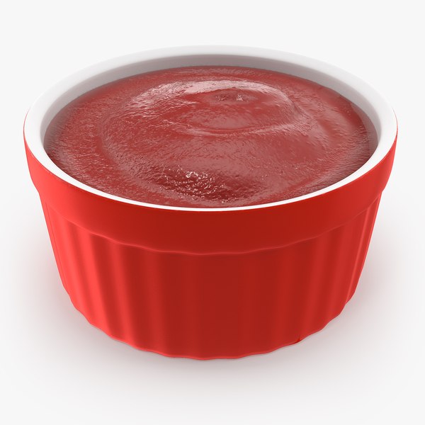 Tomato Ketchup In Red Gravy Boat model TurboSquid 1957751