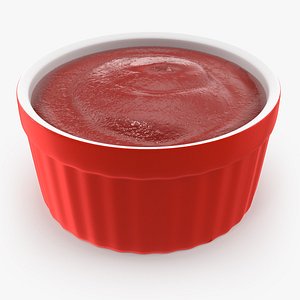 Tomato Ketchup In Red Gravy Boat(1)