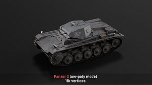 Panzer 2 low-poly