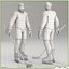 Hockey Player and Hockey Goalkeeper CG