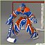 Hockey Player and Hockey Goalkeeper CG