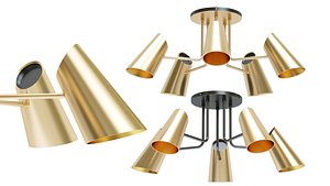 3D model Ceiling Chandelier Cypress