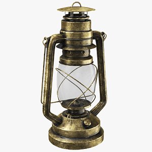 Rusted Golden Oil Lamp
