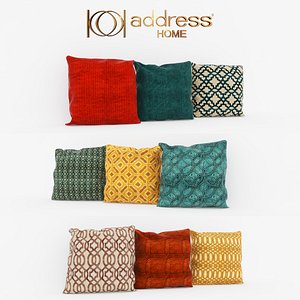 3D decorative pillows model
