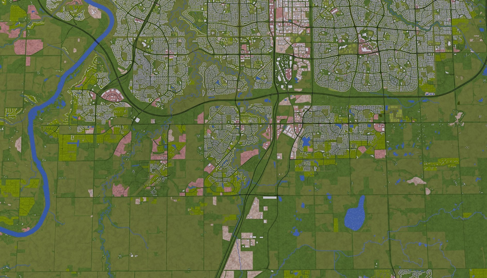 Edmonton roads mapping 3D model - TurboSquid 1460049