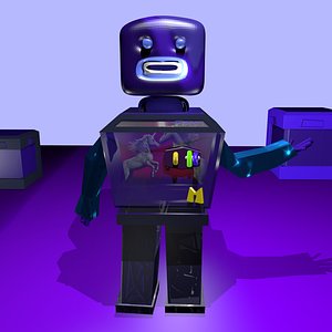 3D robot fantasy toy