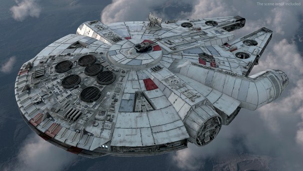 3D Millennium Falcon Spacecraft - TurboSquid 1918489