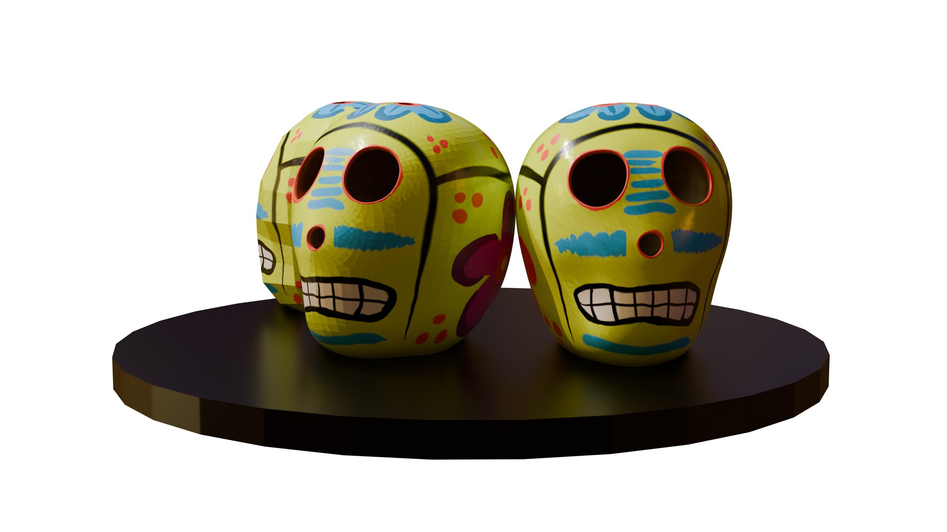 3D Calaca Skull - TurboSquid 2298124