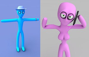 Boy and Girl (rigged)