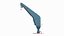 3D model Crane for Offshore Platform Rigged