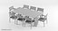 Maze Dining Chair Teak Tisch