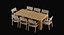 Maze Dining Chair Teak Tisch