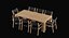 Maze Dining Chair Teak Tisch