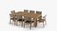 Maze Dining Chair Teak Tisch