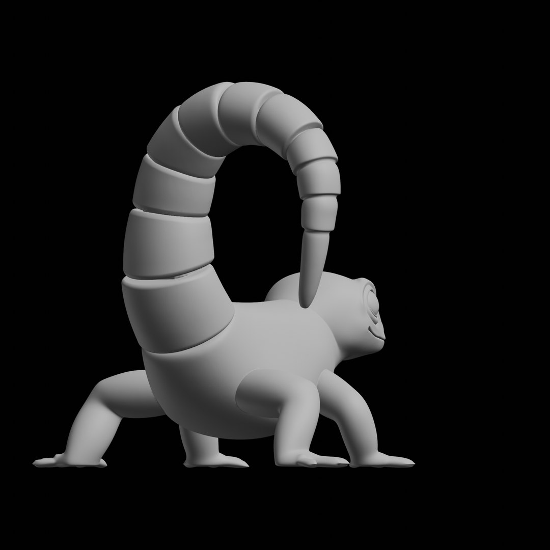 3D Model Tail Lizard 3D Print Model - TurboSquid 2523389
