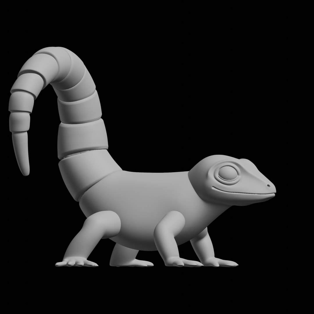 3D Model Tail Lizard 3D Print Model - TurboSquid 2523389