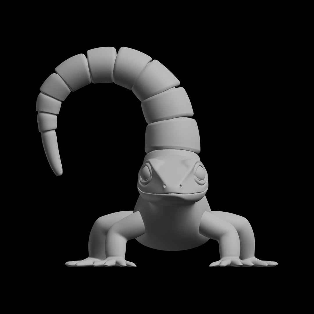 3D Model Tail Lizard 3D Print Model - TurboSquid 2523389