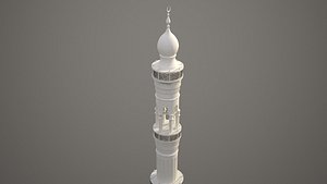 Islamic Minaret 01 3D model