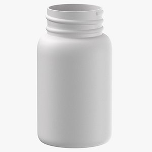 plastic bottle pharma 60ml 3D